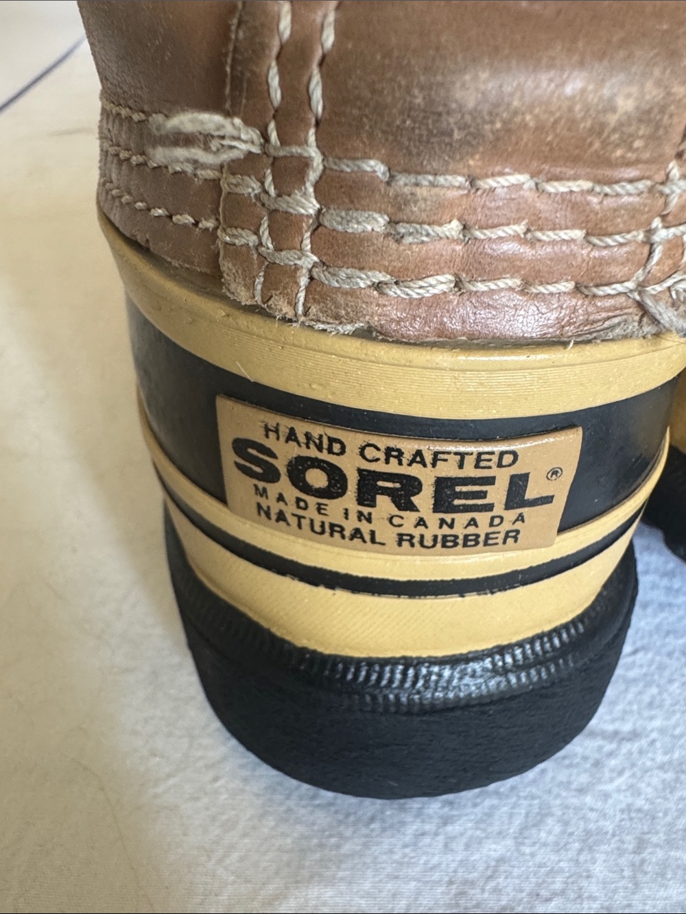 Sorel Women's Winter Lace-Up Boots Vintage Kaufman Caribou Made in Canada - Picture 10 of 10